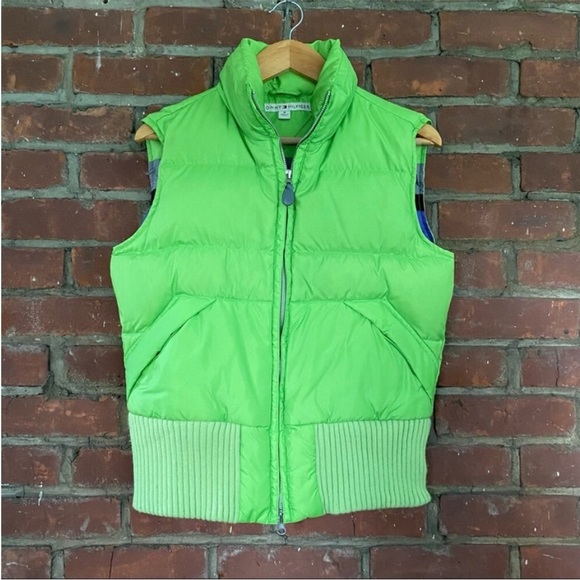 Tommy Hilfiger Green Puffer Vest - Picture 1 of 16